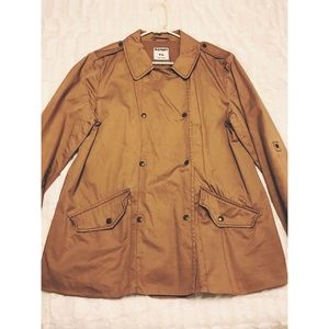 Khaki button up coat